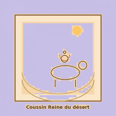 Coussin Reine du désert-EKHLAS