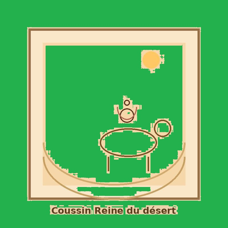 Coussin Reine du désert-EKHLAS